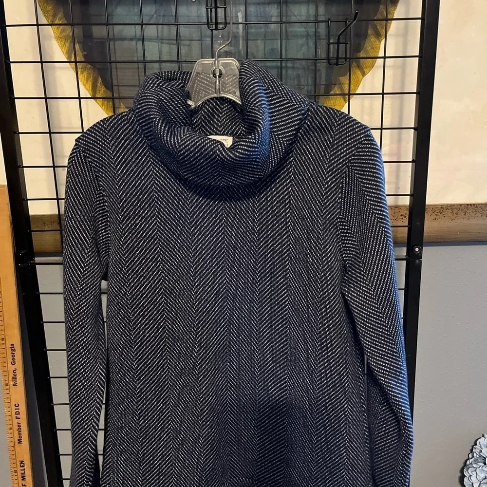 J. Crew Navy Cowl Neck Sweater